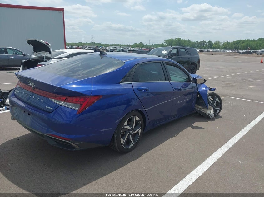 2023 Hyundai Elantra VIN 5NPLP4AG9PH108464 IAAI salvage auction — FRONT END, Wait Title, sold $1,300 on 2026-07-28 (photo 4)