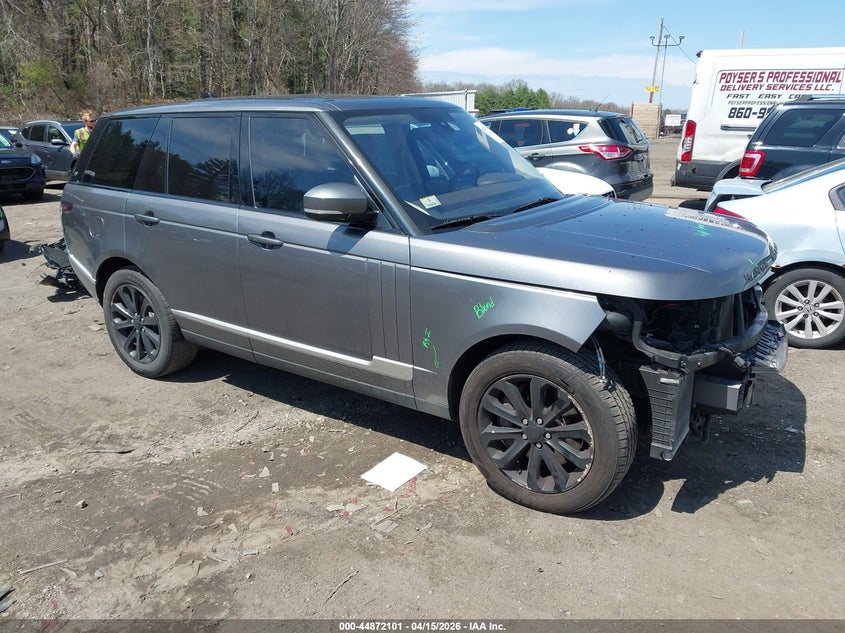 2016 Land rover RANGE ROVER VIN SALGS2VF2GA270989 IAAI salvage auction — FRONT END, Salvage (Massachusetts), sold $6,150 on 2026-07-07 (photo 1)