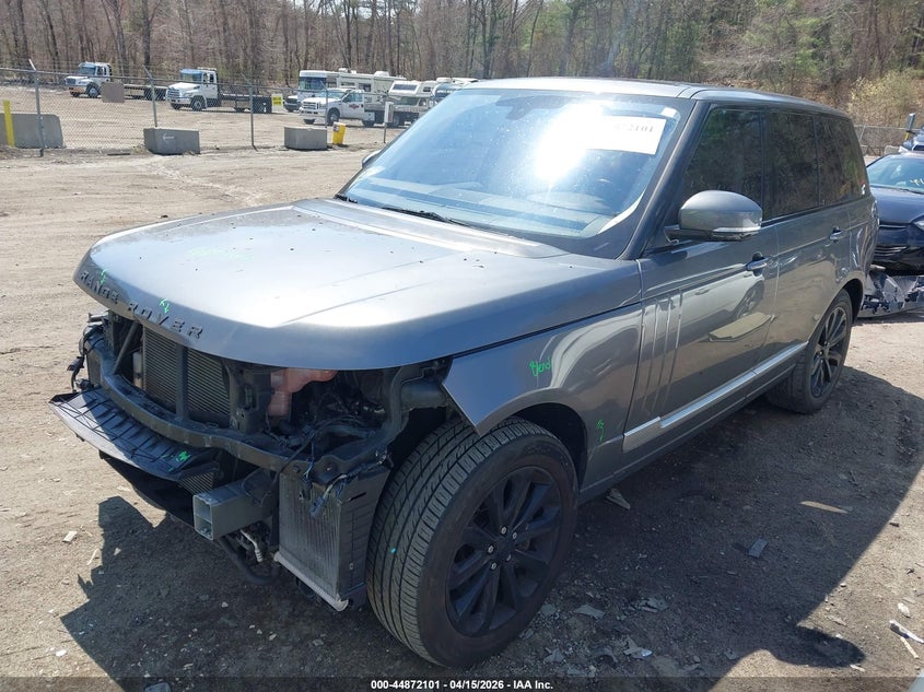 2016 Land rover RANGE ROVER VIN SALGS2VF2GA270989 IAAI salvage auction — FRONT END, Salvage (Massachusetts), sold $6,150 on 2026-07-07 (photo 2)
