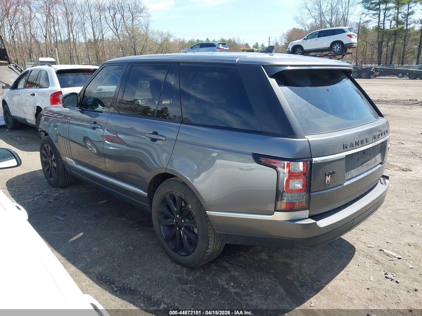 2016 Land rover RANGE ROVER VIN SALGS2VF2GA270989 IAAI salvage auction — FRONT END, Salvage (Massachusetts), sold $6,150 on 2026-07-07 (photo 3)