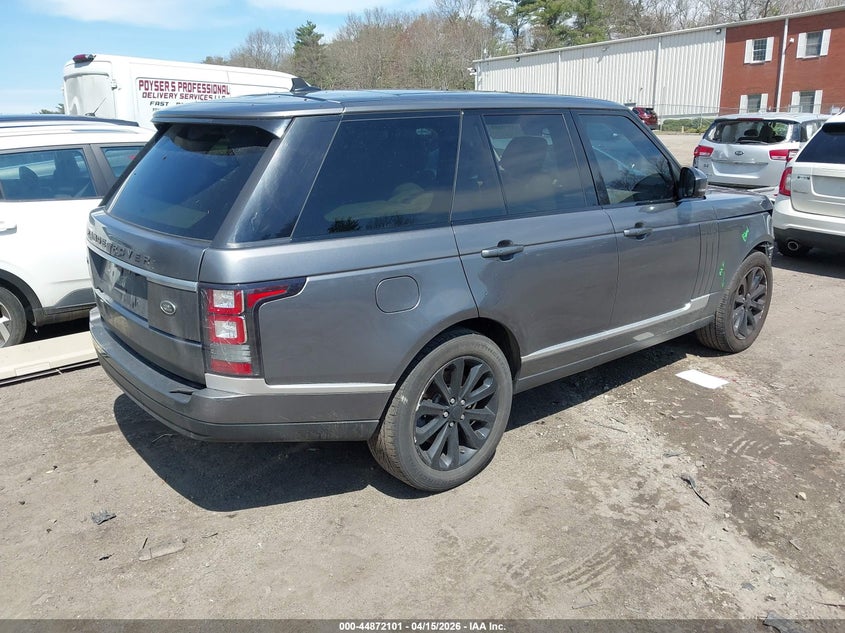 2016 Land rover RANGE ROVER VIN SALGS2VF2GA270989 IAAI salvage auction — FRONT END, Salvage (Massachusetts), sold $6,150 on 2026-07-07 (photo 4)