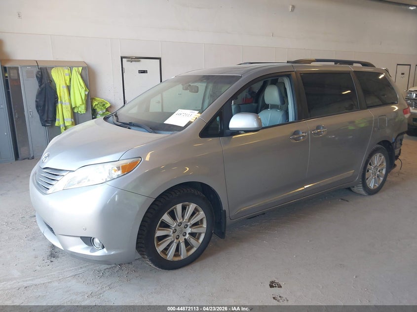 2011 Toyota Sienna VIN 5TDDK3DC9BS027392 IAAI salvage auction — REAR END, Salvage (Michigan), sold $775 on 2026-07-21 (photo 2)
