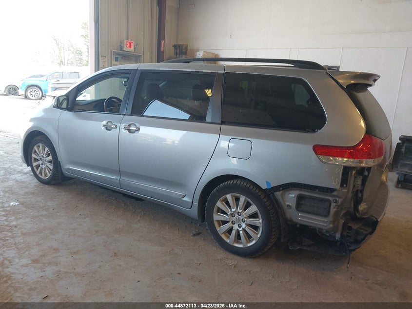 2011 Toyota Sienna VIN 5TDDK3DC9BS027392 IAAI salvage auction — REAR END, Salvage (Michigan), sold $775 on 2026-07-21 (photo 3)