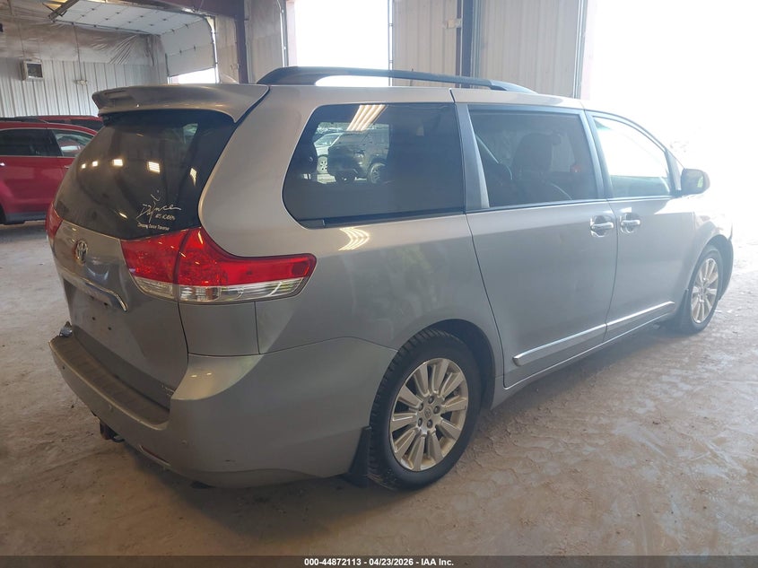 2011 Toyota Sienna VIN 5TDDK3DC9BS027392 IAAI salvage auction — REAR END, Salvage (Michigan), sold $775 on 2026-07-21 (photo 4)