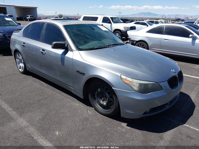2007 BMW 5 series VIN WBANE73567CM49874 IAAI salvage auction — LEFT REAR, Salvage (Texas), sold $150 on 2026-07-17 (photo 1)