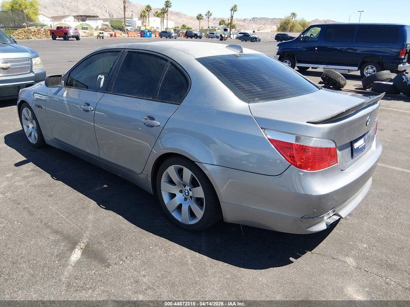 2007 BMW 5 series VIN WBANE73567CM49874 IAAI salvage auction — LEFT REAR, Salvage (Texas), sold $150 on 2026-07-17 (photo 3)