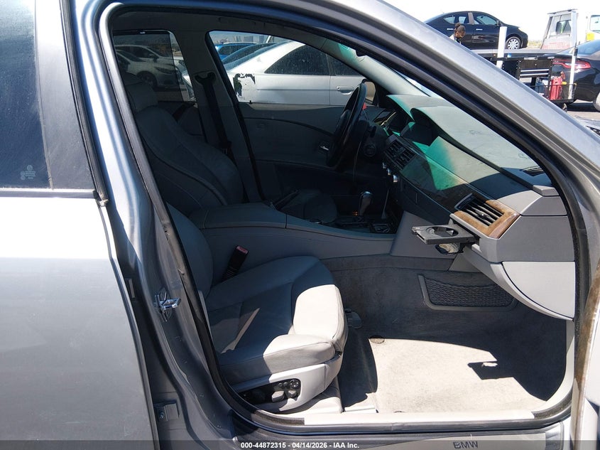 2007 BMW 5 series VIN WBANE73567CM49874 IAAI salvage auction — LEFT REAR, Salvage (Texas), sold $150 on 2026-07-17 (photo 5)