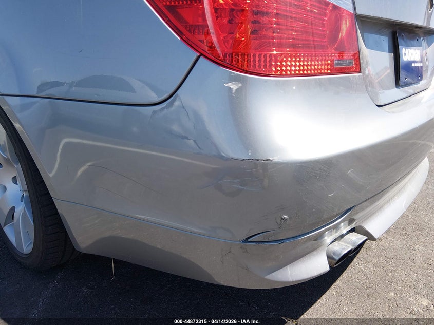 2007 BMW 5 series VIN WBANE73567CM49874 IAAI salvage auction — LEFT REAR, Salvage (Texas), sold $150 on 2026-07-17 (photo 6)