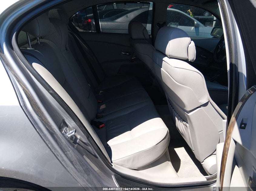 2007 BMW 5 series VIN WBANE73567CM49874 IAAI salvage auction — LEFT REAR, Salvage (Texas), sold $150 on 2026-07-17 (photo 8)