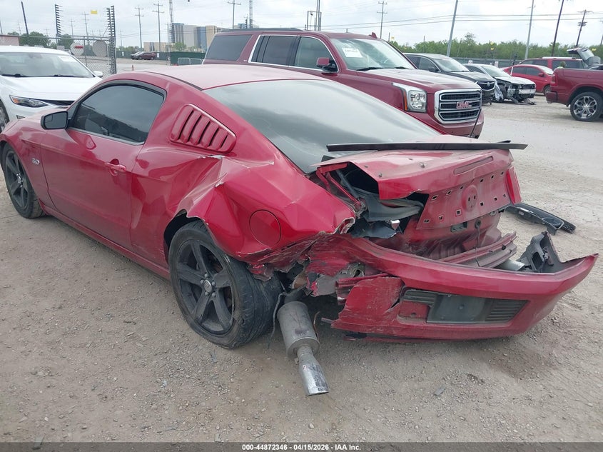 2013 Ford Mustang VIN 1ZVBP8CF0D5231926 IAAI salvage auction — FRONT & REAR, Salvage (Texas), sold $4,000 on 2026-08-03 (photo 3)