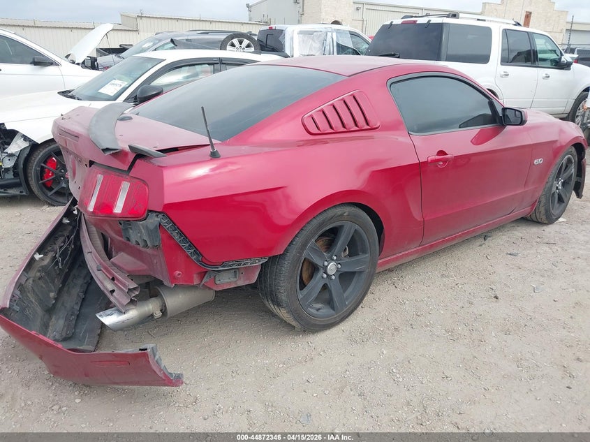 2013 Ford Mustang VIN 1ZVBP8CF0D5231926 IAAI salvage auction — FRONT & REAR, Salvage (Texas), sold $4,000 on 2026-08-03 (photo 4)