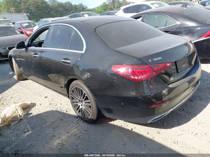 2022 Mercedes-benz C-klasse VIN W1KAF4GBXNR010156 IAAI salvage auction — RIGHT FRONT, Salvage (Georgia), sold $16,500 on 2026-07-07 (photo 3)