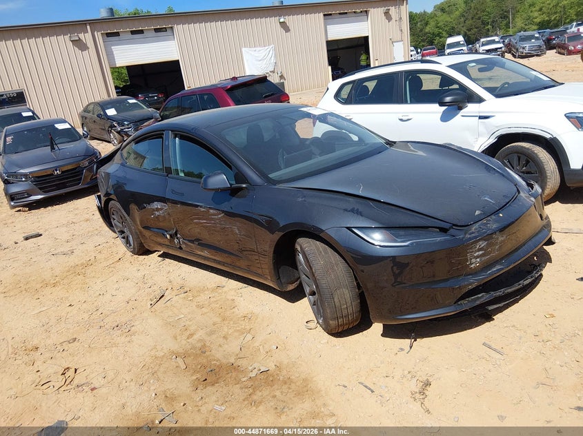 2025 Tesla Model 3 VIN 5YJ3E1EA8SF055953 IAAI salvage auction — FRONT & REAR, Wait Title, sold $6,800 on 2026-07-16 (photo 1)
