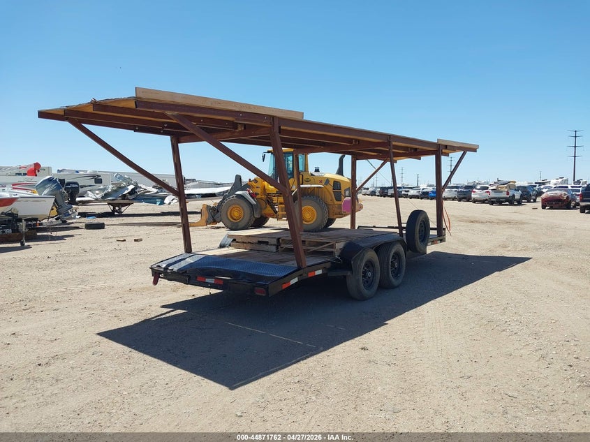 2023 Ht trailers llc 20 flatbed VIN 7V41E2029PH001357 IAAI salvage auction — REAR END, Original (Texas), sold $2,450 on 2026-07-13 (photo 4)