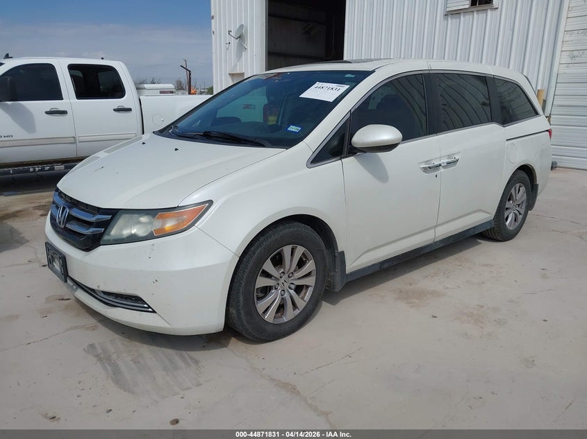 2016 Honda Odyssey VIN 5FNRL5H67GB033867 IAAI salvage auction — LEFT & RIGHT, Wait Title, sold $1,800 on 2026-07-09 (photo 2)