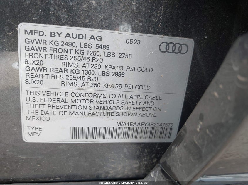 2015 Toyota Corolla VIN 5YFBURHE0FP296119 IAAI salvage auction — FRONT END, Clear (Oklahoma), sold $325 on 2026-07-29 (photo 9)