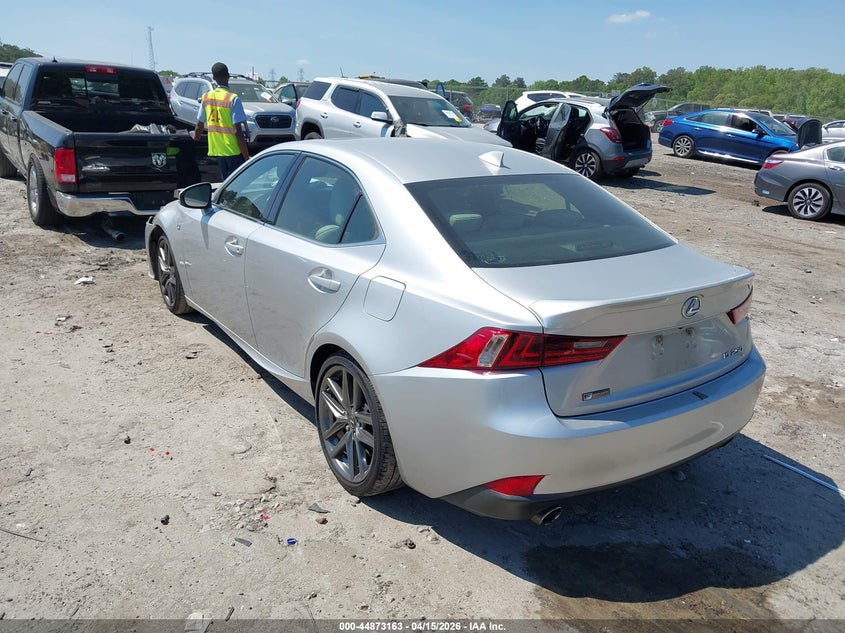 2015 Lexus Is VIN JTHBF1D20F5056135 IAAI salvage auction — FRONT END, Salvage (Georgia), sold $4,650 on 2026-07-22 (photo 3)