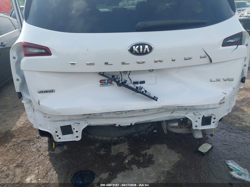 2021 Kia Telluride VIN 5XYP2DHC2MG147385 IAAI salvage auction — REAR END, Clear (Oklahoma), sold $9,200 on 2026-07-15 (photo 6)