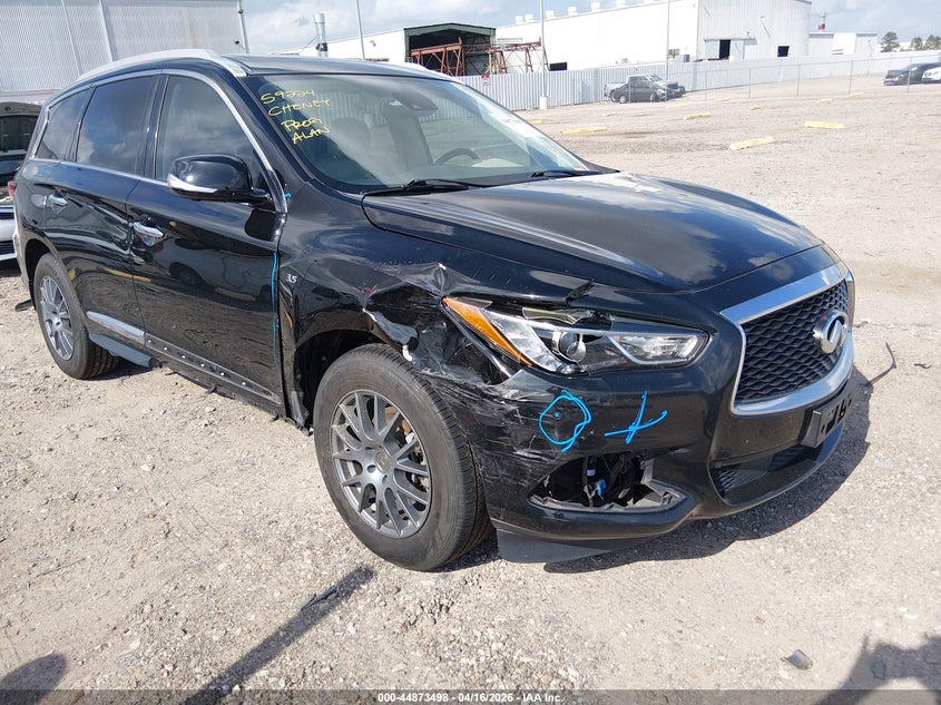 2019 Infiniti Qx60 VIN 5N1DL0MN4KC507432 IAAI salvage auction — RIGHT FRONT, Original (Texas), sold $2,675 on 2026-07-09 (photo 1)