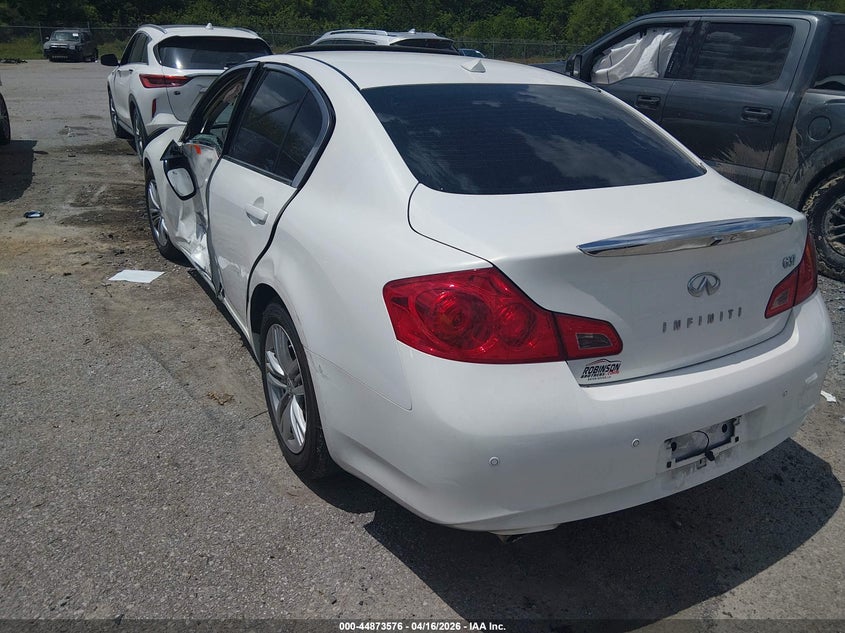 2013 Infiniti G VIN JN1CV6AP8DM304854 IAAI salvage auction — LEFT SIDE, Salvage (Louisiana), sold $2,500 on 2026-07-28 (photo 3)