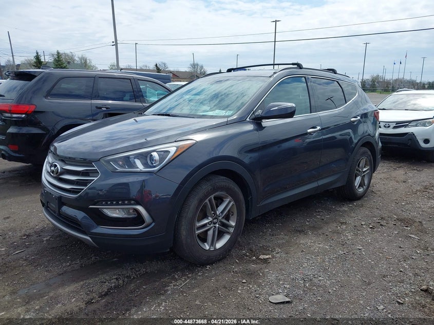 2017 Hyundai Santa fe VIN 5XYZUDLB2HG484484 IAAI salvage auction — REAR END, Mv-907A (New York), sold $2,250 on 2026-07-22 (photo 2)