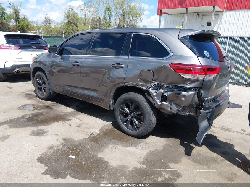 2018 Toyota Highlander VIN 5TDBZRFH6JS892799 IAAI salvage auction — FRONT END, Salvage - Greater Than 75% (Maryland), sold $6,275 on 2026-07-30 (photo 3)