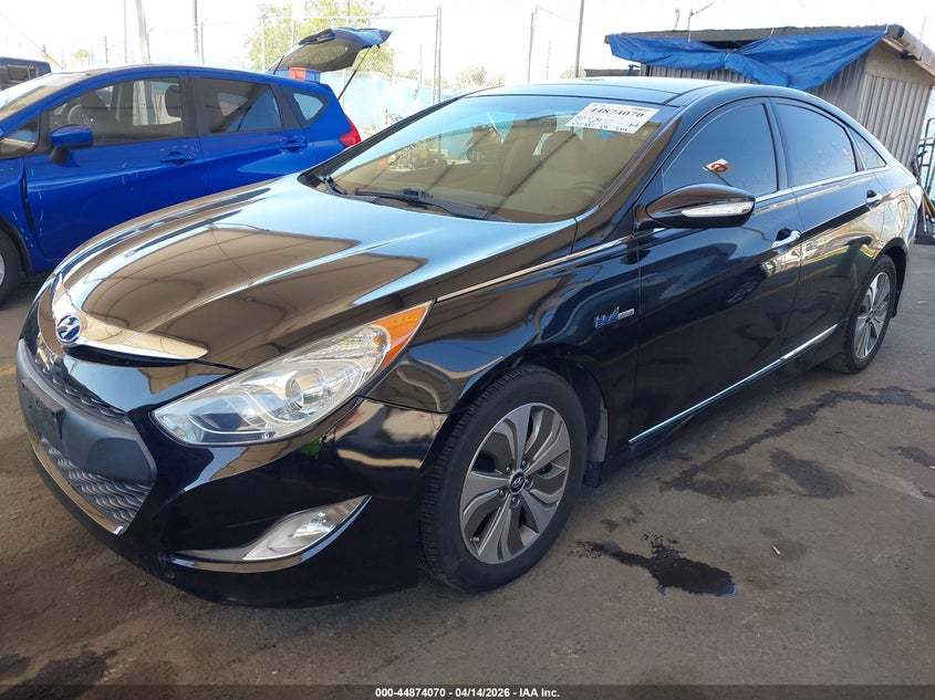 2014 Hyundai Sonata VIN KMHEC4A44EA115994 IAAI salvage auction — RIGHT FRONT, Wait Title, sold $1,800 on 2026-07-22 (photo 2)