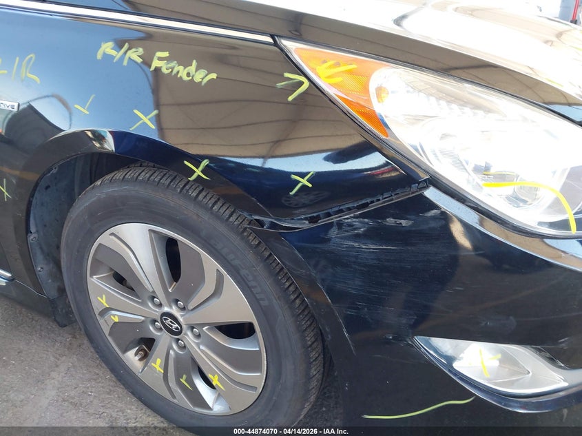2014 Hyundai Sonata VIN KMHEC4A44EA115994 IAAI salvage auction — RIGHT FRONT, Wait Title, sold $1,800 on 2026-07-22 (photo 6)