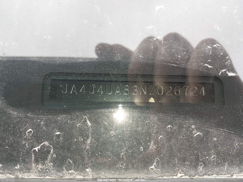 2022 Mitsubishi Outlander VIN JA4J4UA83NZ026724 IAAI salvage auction — LEFT SIDE, Wait Title, sold $7,025 on 2026-07-28 (photo 9)