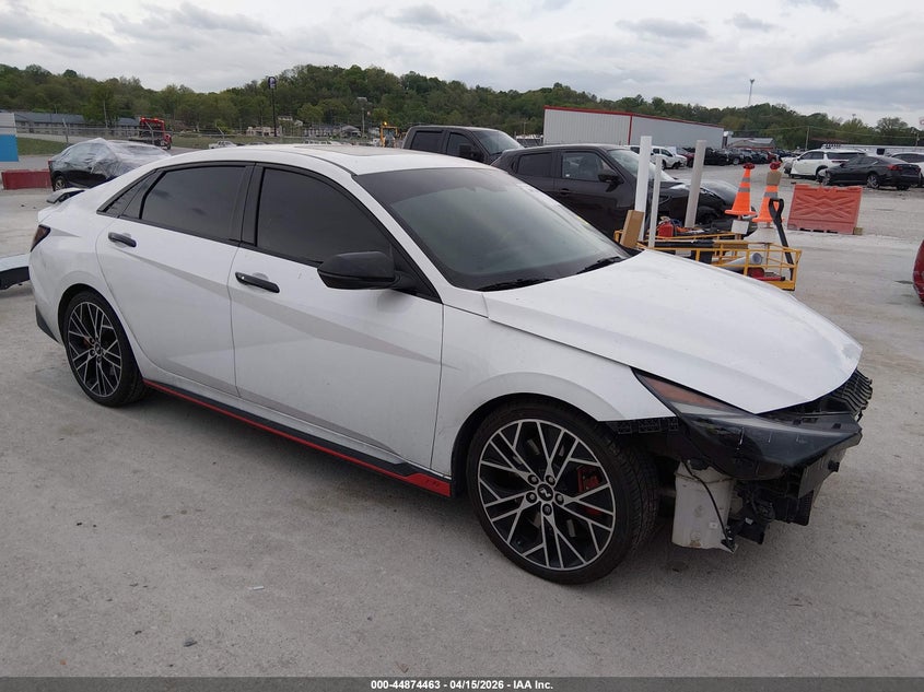 2023 Hyundai Elantra n VIN KMHLW4AKXPU015820 IAAI salvage auction — FRONT END, Salvage (Illinois), sold $5,950 on 2026-07-21 (photo 1)