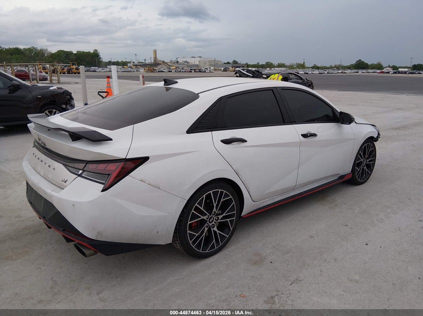 2023 Hyundai Elantra n VIN KMHLW4AKXPU015820 IAAI salvage auction — FRONT END, Salvage (Illinois), sold $5,950 on 2026-07-21 (photo 4)