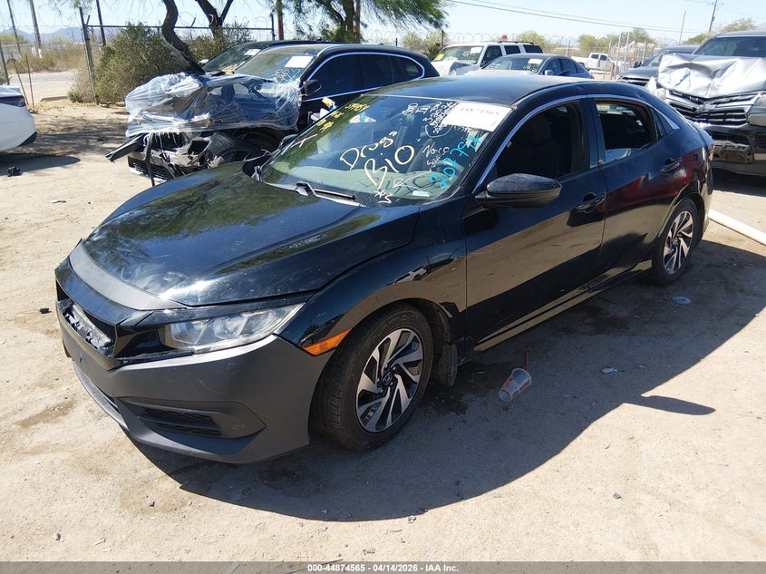 2018 Honda Civic VIN SHHFK7H25JU207794 IAAI salvage auction — BIO HAZARD, Non-Repairable (Arizona), sold $2,350 on 2026-07-09 (photo 2)