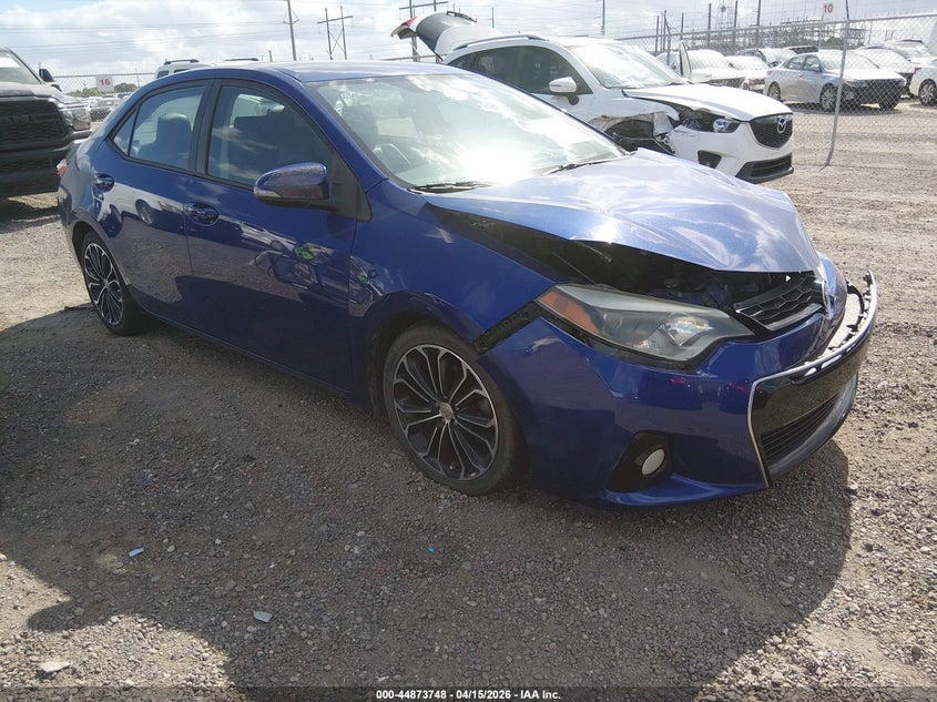 2014 Toyota Corolla VIN 5YFBURHEXEP049527 IAAI salvage auction — FRONT END, Wait Title, sold $3,400 on 2026-07-22 (photo 1)