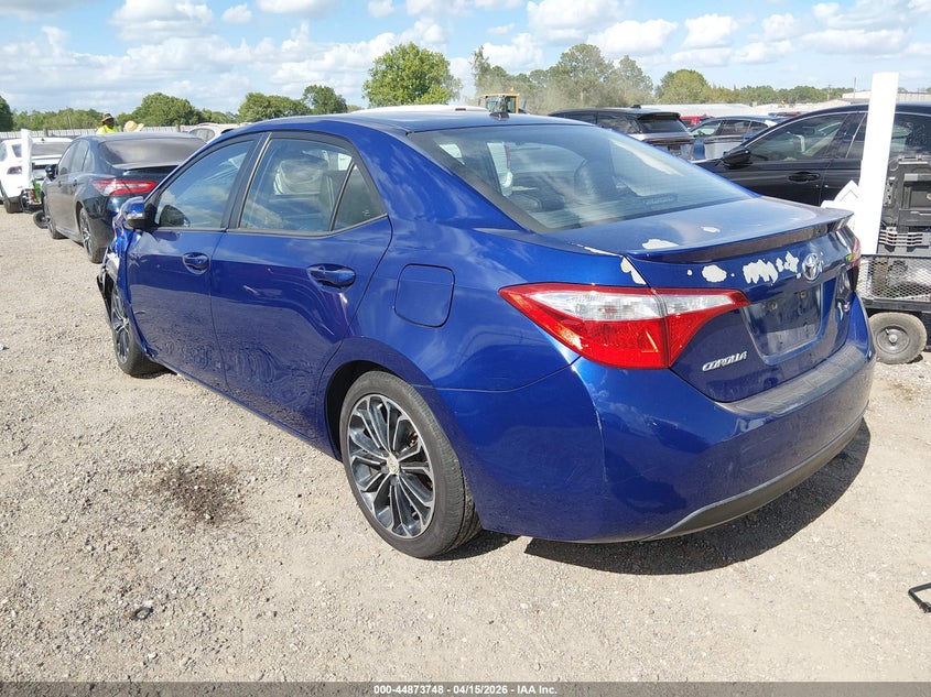 2014 Toyota Corolla VIN 5YFBURHEXEP049527 IAAI salvage auction — FRONT END, Wait Title, sold $3,400 on 2026-07-22 (photo 3)