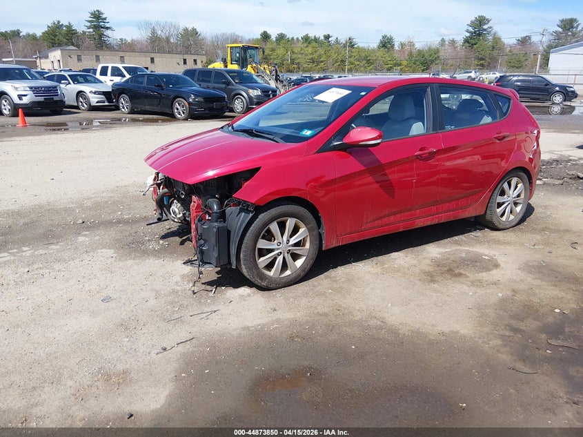 2014 Hyundai Accent VIN KMHCU5AEXEU175103 IAAI salvage auction — FRONT END, Salvage (New Hampshire), sold $375 on 2026-07-22 (photo 2)