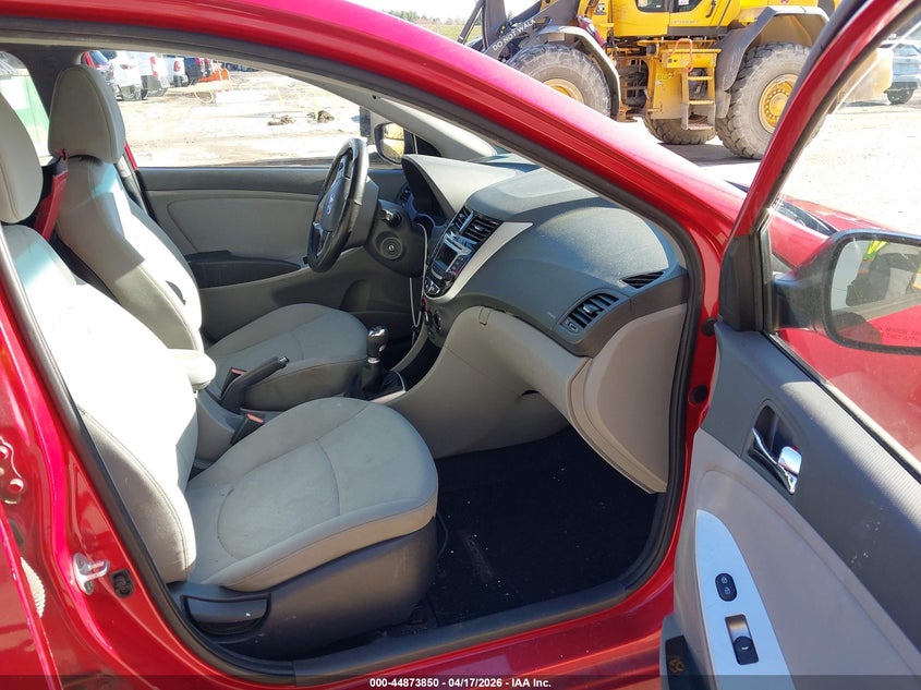 2014 Hyundai Accent VIN KMHCU5AEXEU175103 IAAI salvage auction — FRONT END, Salvage (New Hampshire), sold $375 on 2026-07-22 (photo 5)