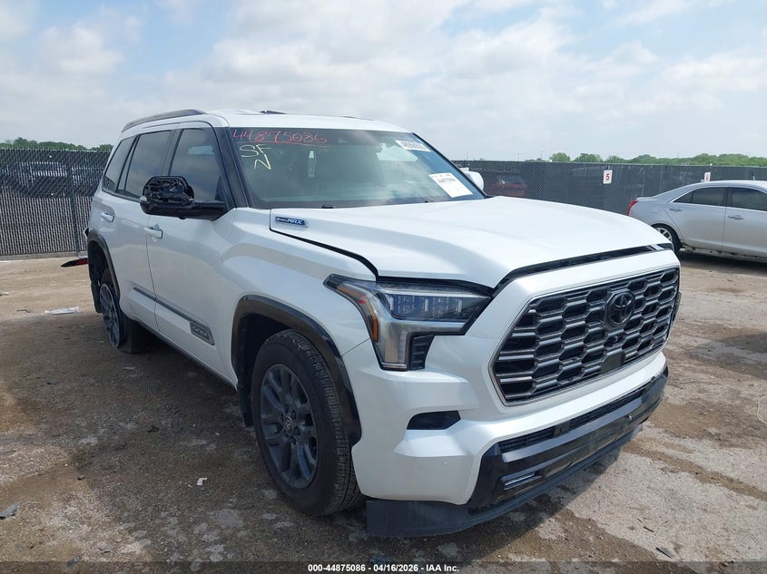 2026 Toyota Sequoia VIN 7SVAAABA3TX077704 IAAI salvage auction — REAR END, Salvage (Texas), sold $24,450 on 2026-07-27 (photo 1)