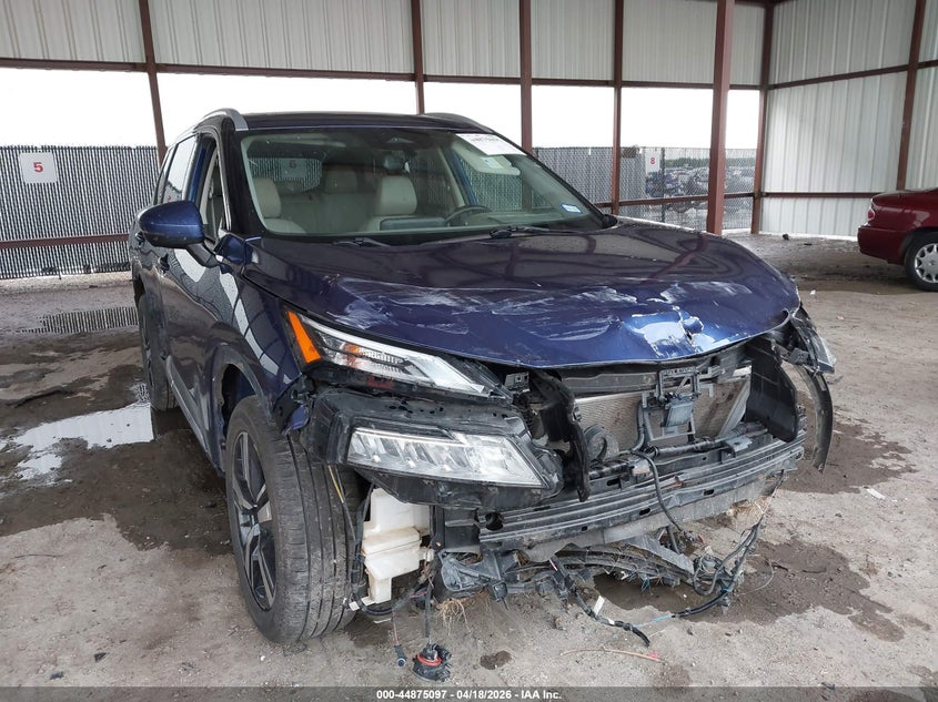 2021 Nissan Rogue VIN JN8AT3CA1MW024090 IAAI salvage auction — FRONT & REAR, Wait Title, sold $2,800 on 2026-07-14 (photo 1)