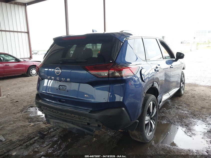 2021 Nissan Rogue VIN JN8AT3CA1MW024090 IAAI salvage auction — FRONT & REAR, Wait Title, sold $2,800 on 2026-07-14 (photo 4)