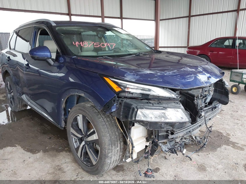 2021 Nissan Rogue VIN JN8AT3CA1MW024090 IAAI salvage auction — FRONT & REAR, Wait Title, sold $2,800 on 2026-07-14 (photo 6)