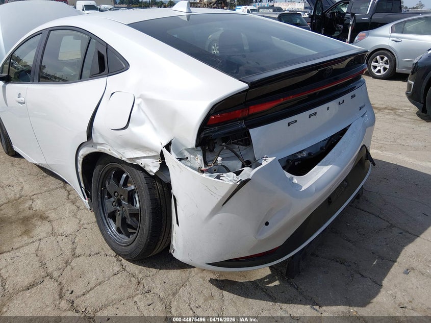 2023 Toyota Prius VIN JTDACAAUXP3000907 IAAI salvage auction — REAR END, Wait Title, sold $8,700 on 2026-07-08 (photo 6)
