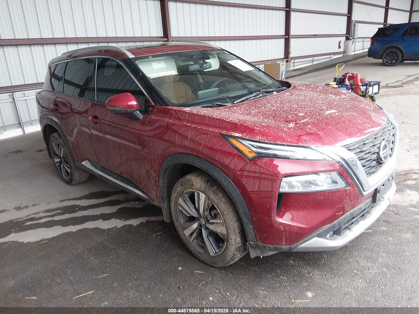 2021 Nissan Rogue VIN JN8AT3DD8MW321480 IAAI salvage auction — REAR END, Salvage (Michigan), sold $8,800 on 2026-07-16 (photo 1)