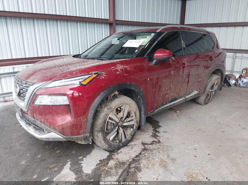 2021 Nissan Rogue VIN JN8AT3DD8MW321480 IAAI salvage auction — REAR END, Salvage (Michigan), sold $8,800 on 2026-07-16 (photo 2)