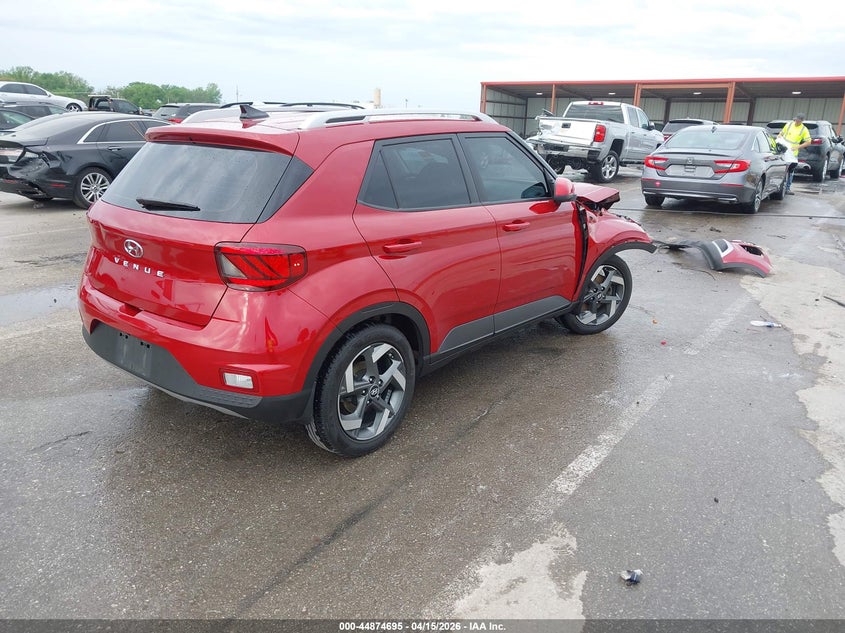 2022 Hyundai Venue VIN KMHRC8A36NU207932 IAAI salvage auction — FRONT END, Salvage (Illinois), sold $1,550 on 2026-07-07 (photo 4)
