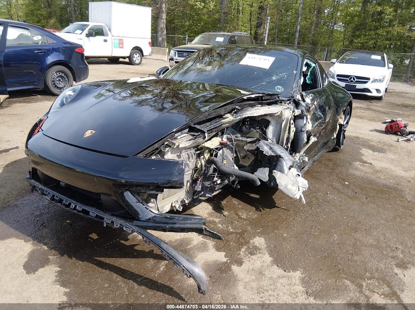 2020 Porsche 911 VIN WP0AB2A93LS228896 IAAI salvage auction — LEFT & RIGHT, Salvage Title, sold $38,300 on 2026-07-08 (photo 2)
