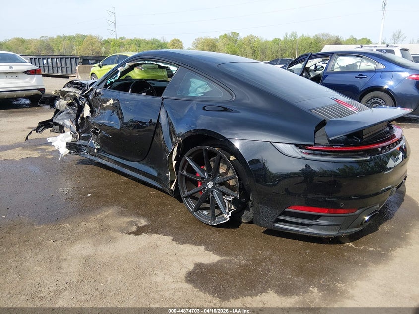 2020 Porsche 911 VIN WP0AB2A93LS228896 IAAI salvage auction — LEFT & RIGHT, Salvage Title, sold $38,300 on 2026-07-08 (photo 3)