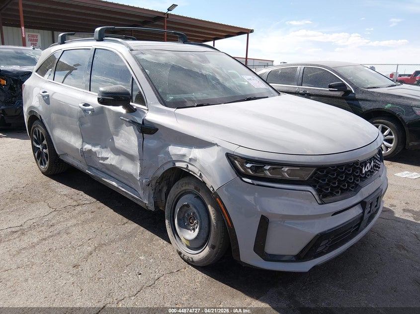2022 Kia Sorento VIN 5XYRK4LF8NG095370 IAAI salvage auction — RIGHT SIDE, Original (Texas), sold $9,700 on 2026-07-08 (photo 1)