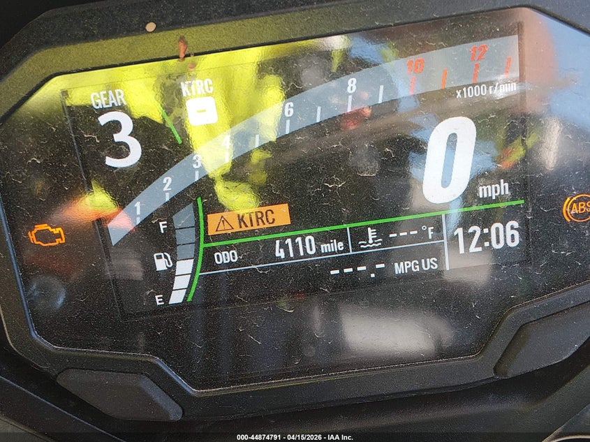 2024 Kawasaki Ninja VIN ML5EXEP18RDAC5045 IAAI salvage auction — LEFT SIDE, Salvage Title, sold $1,750 on 2026-07-14 (photo 7)