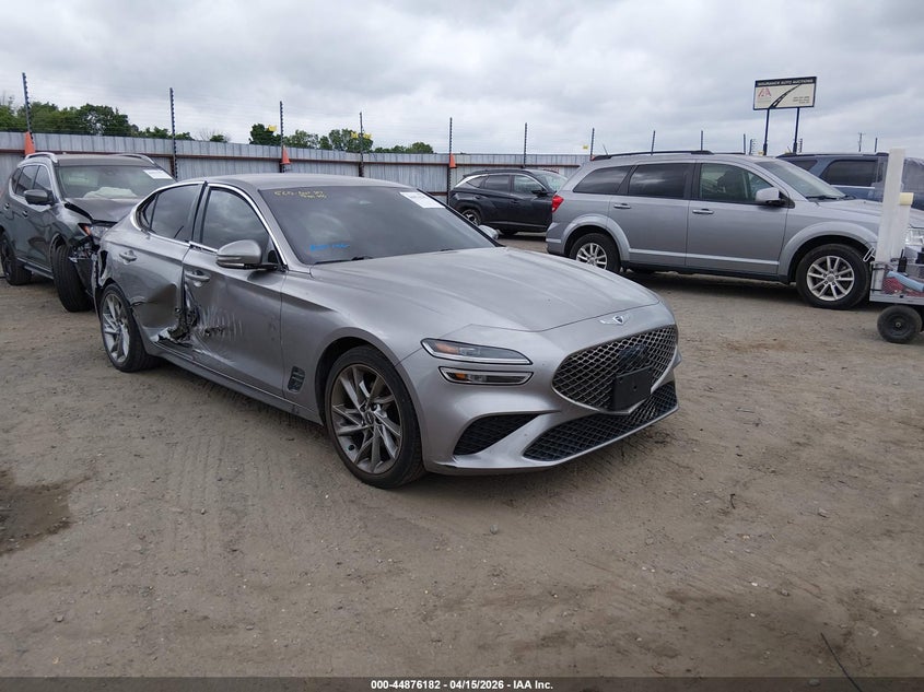2022 Genesis G70 VIN KMTG34TA0NU093931 IAAI salvage auction — SIDE, Salvage (Arkansas), sold $5,850 on 2026-09-16 (photo 1)