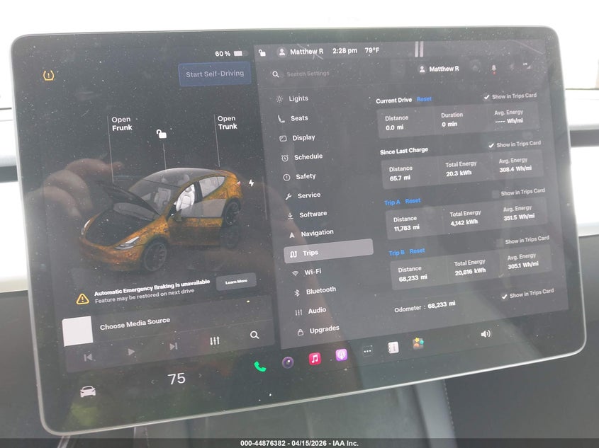 2023 Tesla Model y VIN 7SAYGAEE9PF964944 IAAI salvage auction — SIDE, Wait Title, sold $11,800 on 2026-07-09 (photo 7)